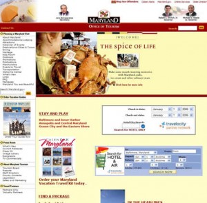 Maryaland's website before
