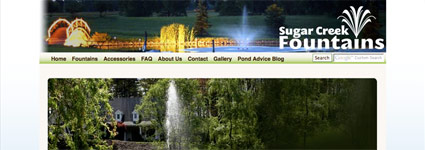 Sugar Creek Fountains Website