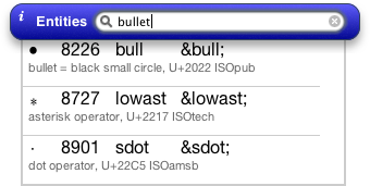 Entities Lookup Widget
